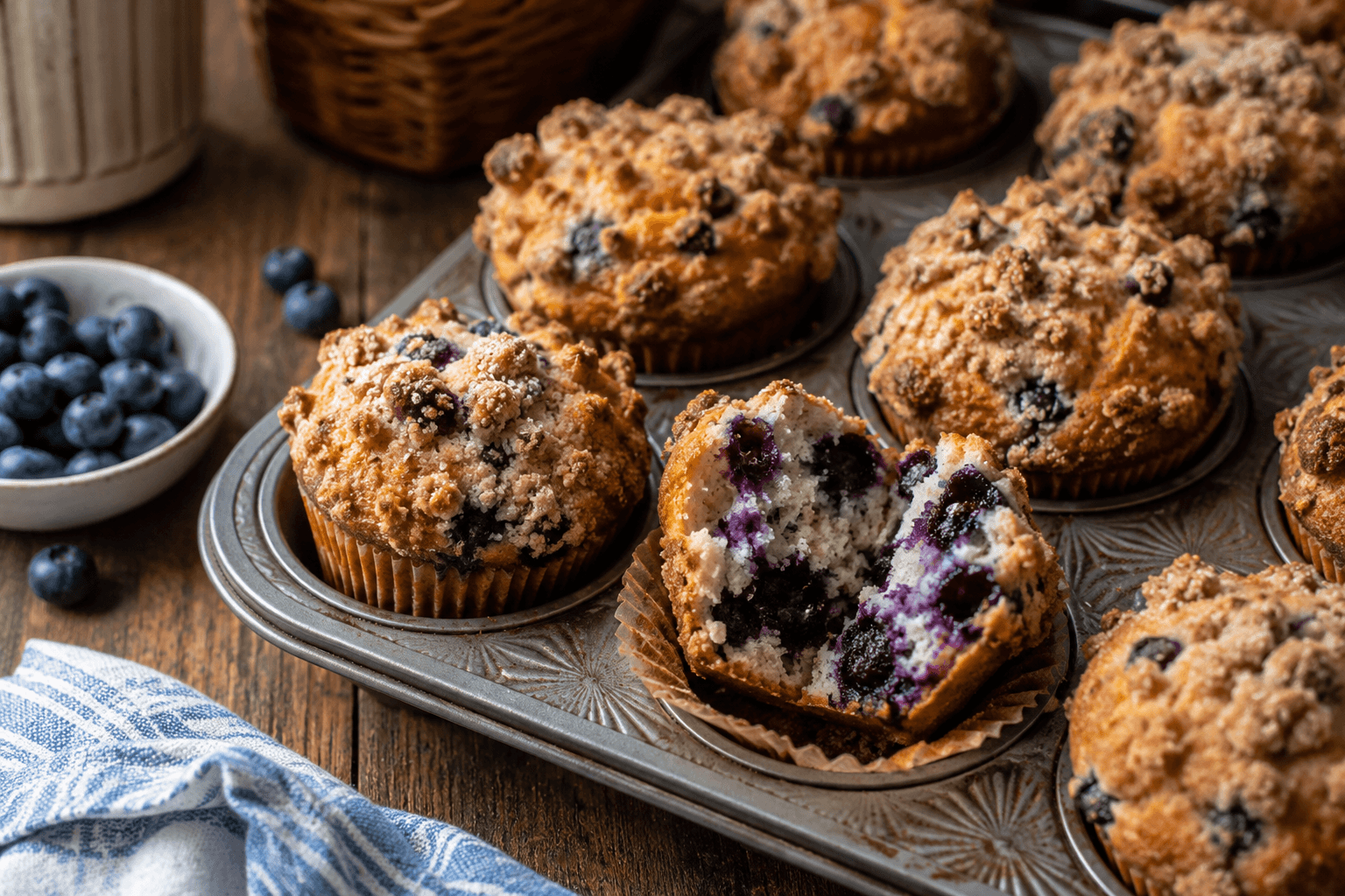 Blueberry Streusel Muffins