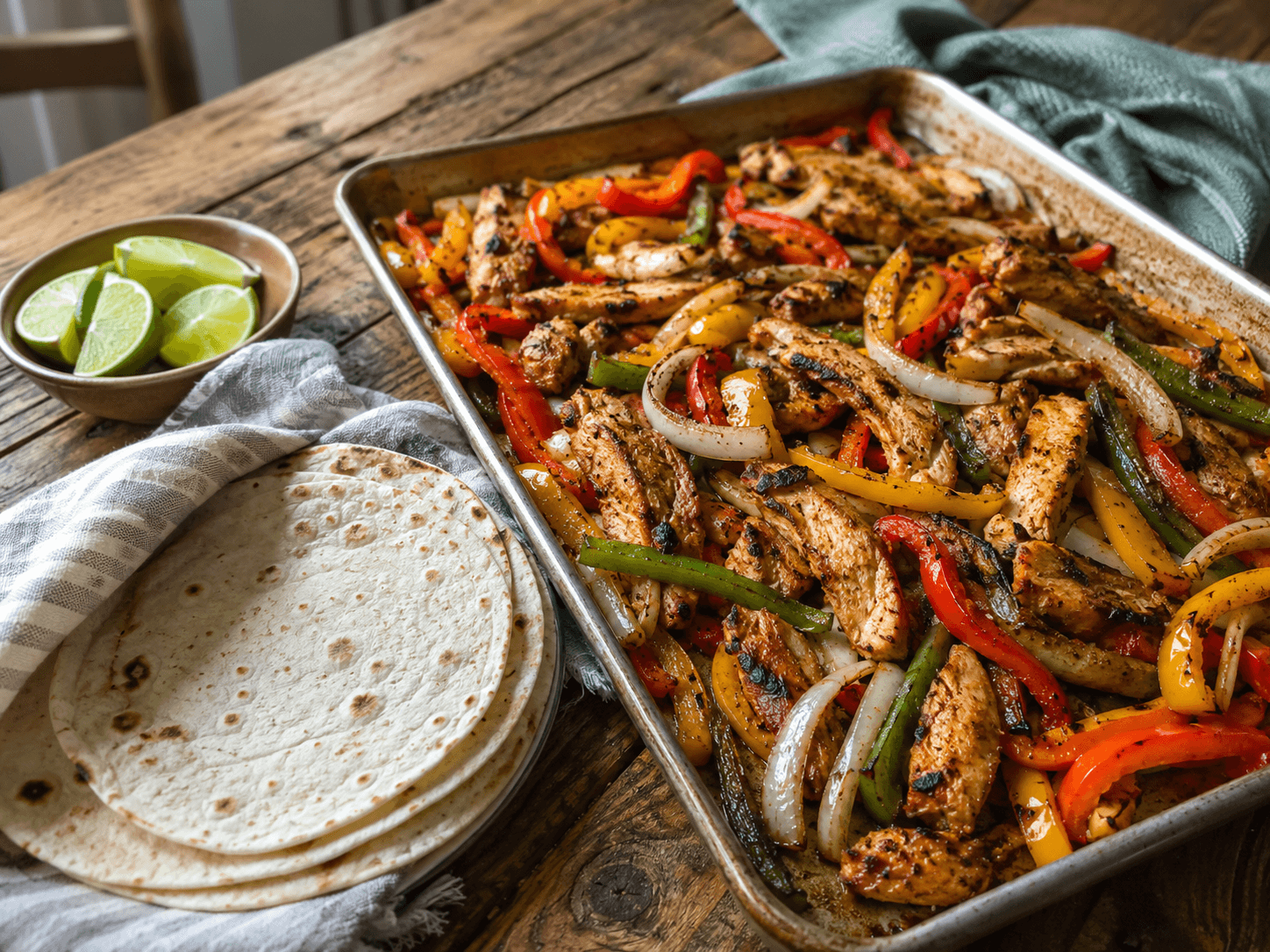 Sheet-Pan Chicken Fajitas