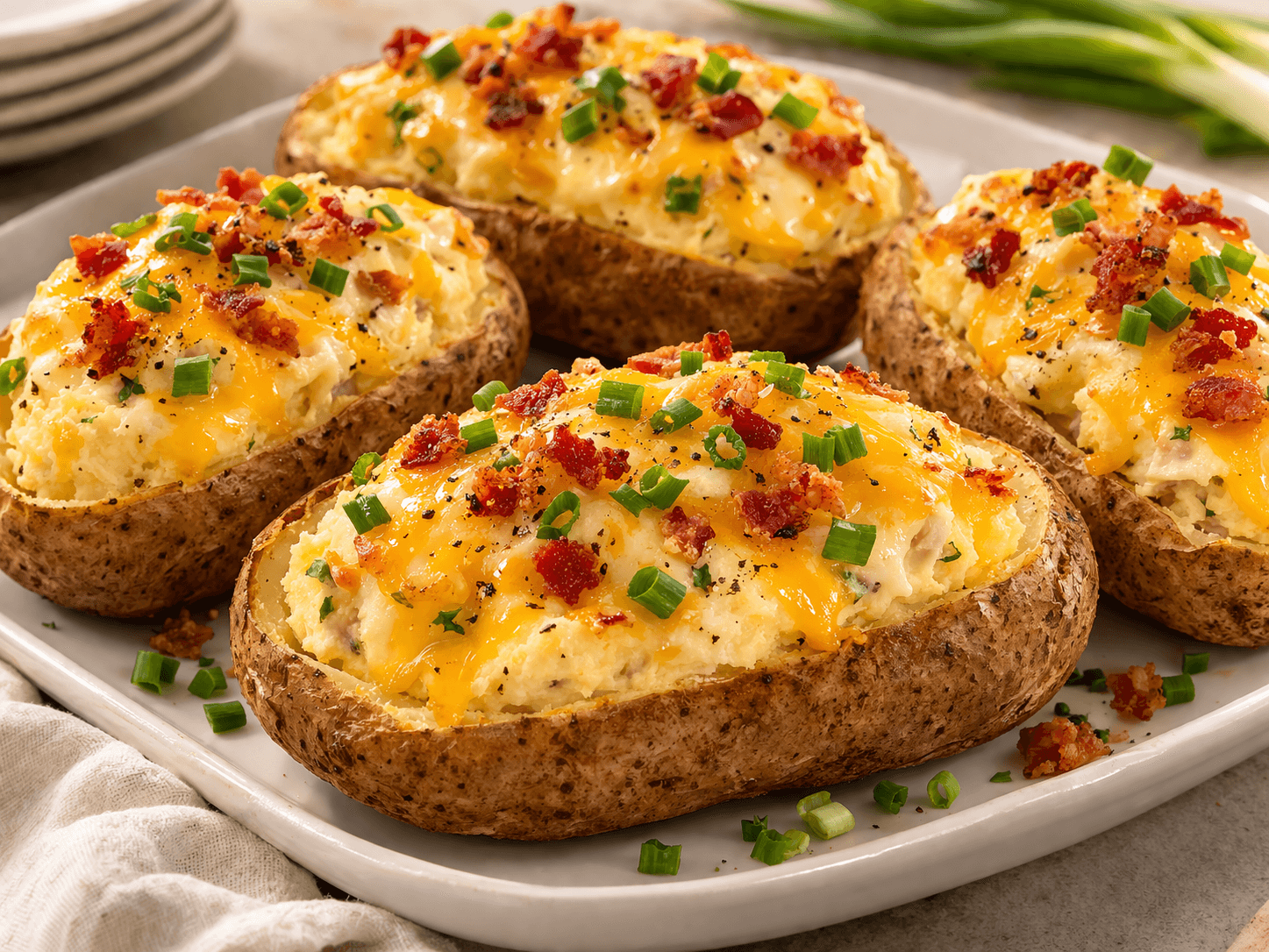 Twice baked potatoes
